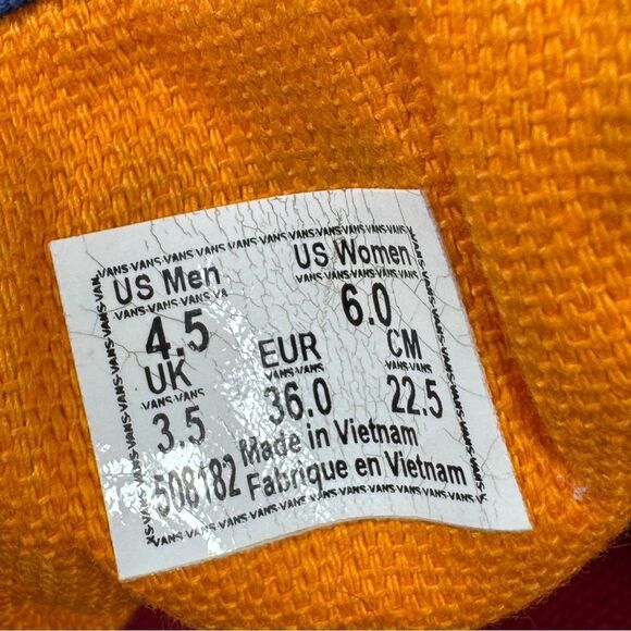 Vans Old Skool Corduroy Colorblock Lace Up Sneakers Shoes 4.5 Men 6 Women - Picture 10 of 11